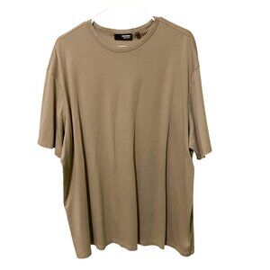 Murano Liquid Luxury Mens T-Shirt 3XT Taupe Brown Neutrals Preppy Casual Comfort